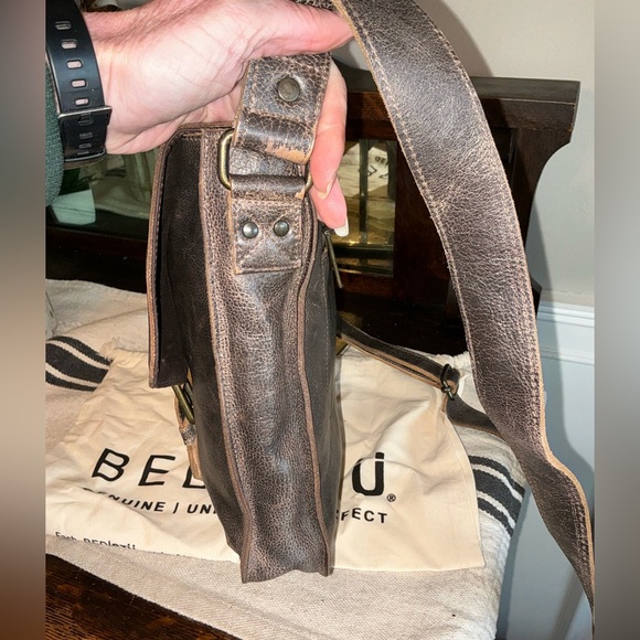 NWT Bed Stu Leather Venice Beach Crossbody Shoulder Bag Teak Lux MSRP $240 - Picture 5 of 14